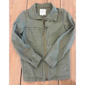 Madewell Fleet‎ Utility Jacket Women's Size S Olive Green Cotton